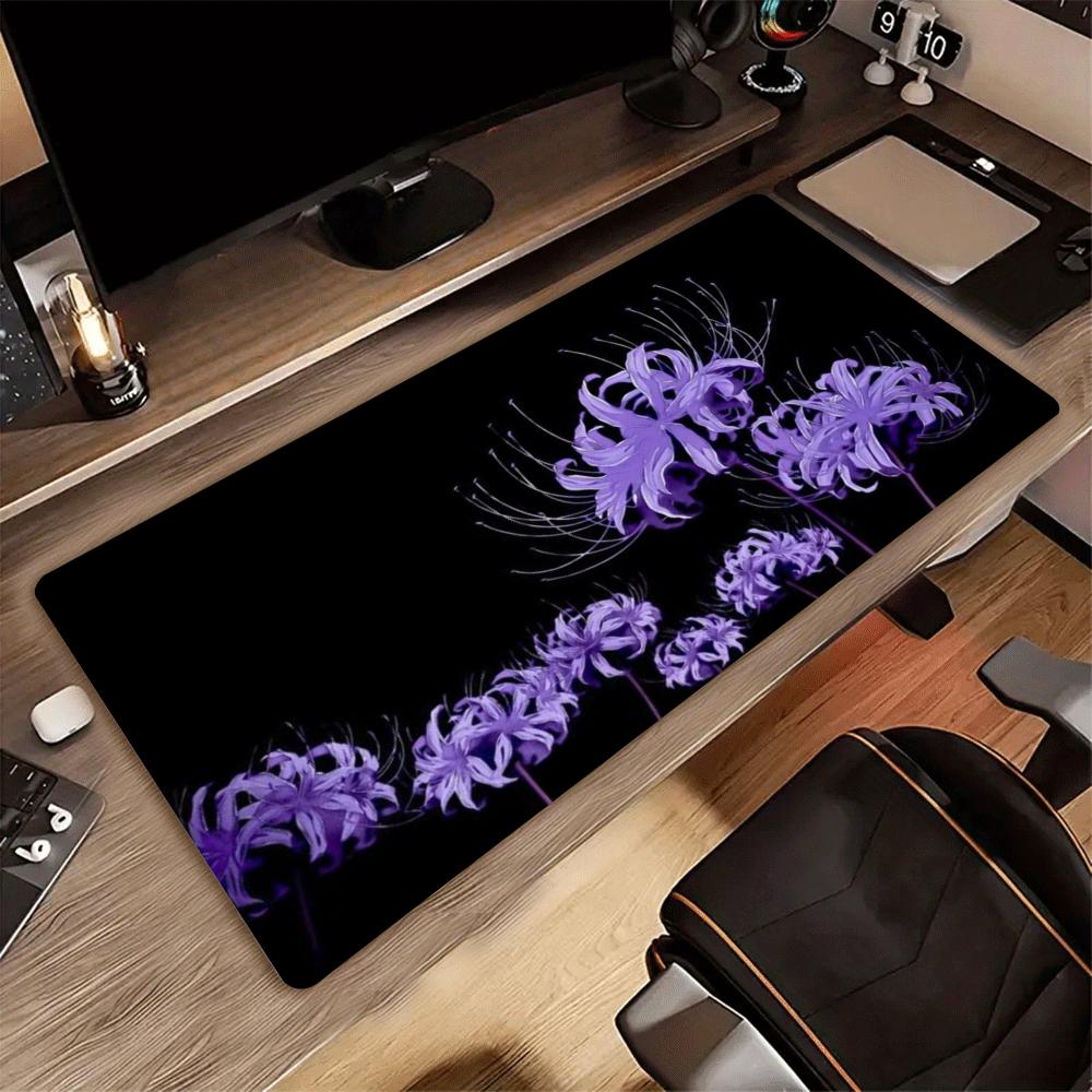 Desk Setup Blue - Mousepad XXL Gothic Lycoris Radiata Merah