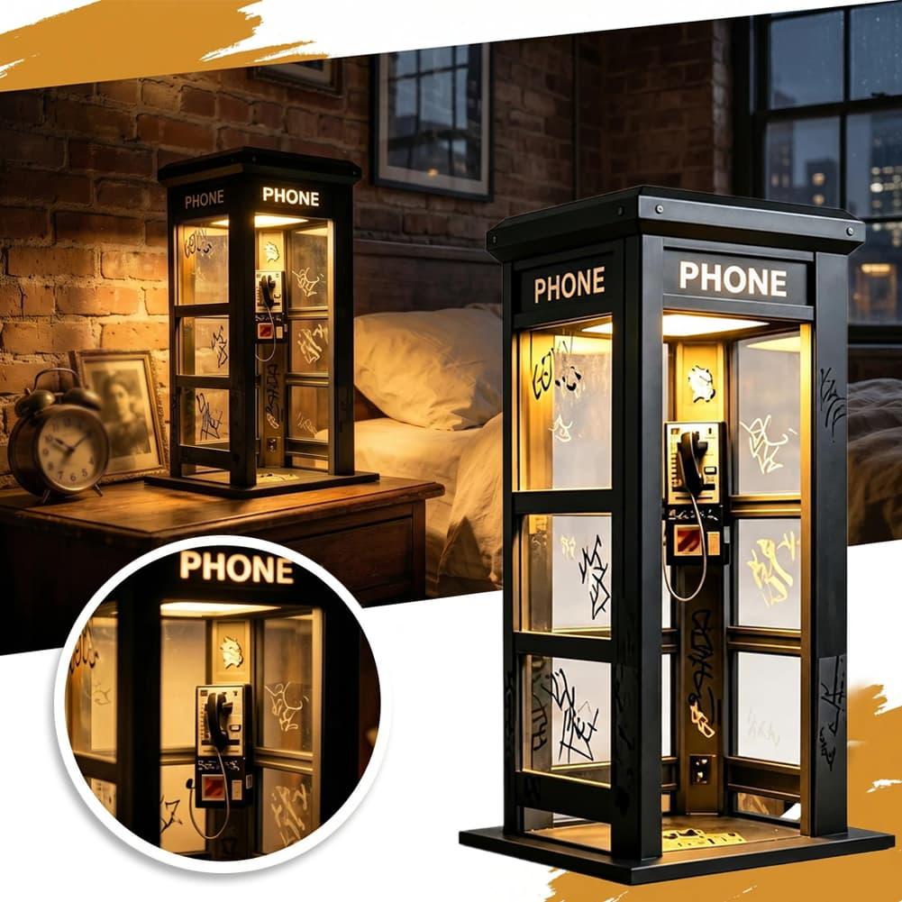 Desk Setup Lamp - Lampu Meja Telepon Retro Graffiti Mini
