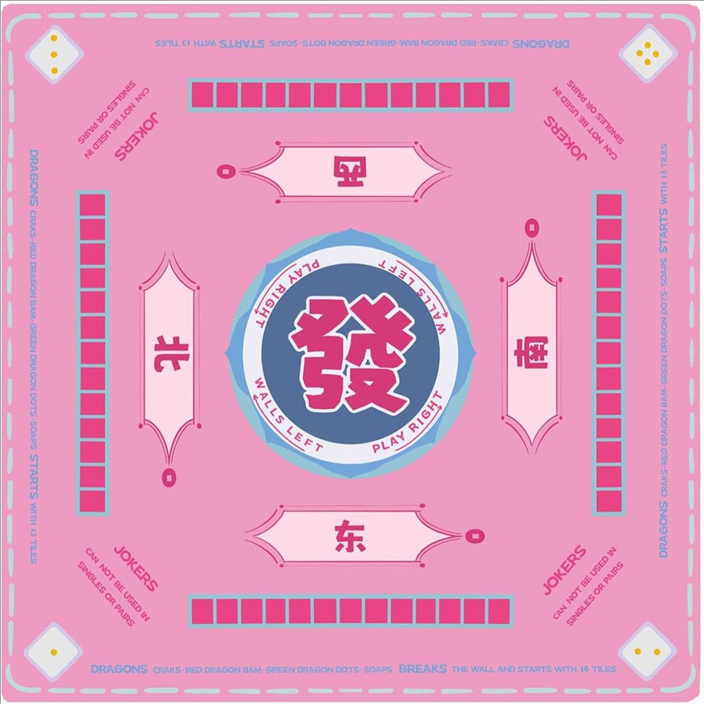 Rubber Mat Desk - Alas Mahjong Karet Tebal Berkualitas Tinggi,