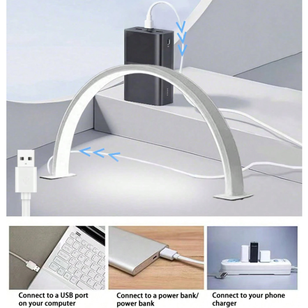 Desk Setup Lamp - Lampu Kuku 40/66CM Lampu Isi USB