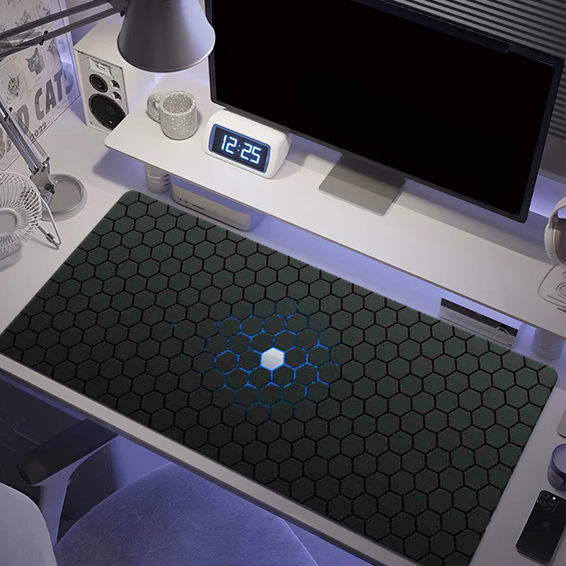 Rubber Mat Desk - Alas Mouse Gaming Besar Segi Enam
