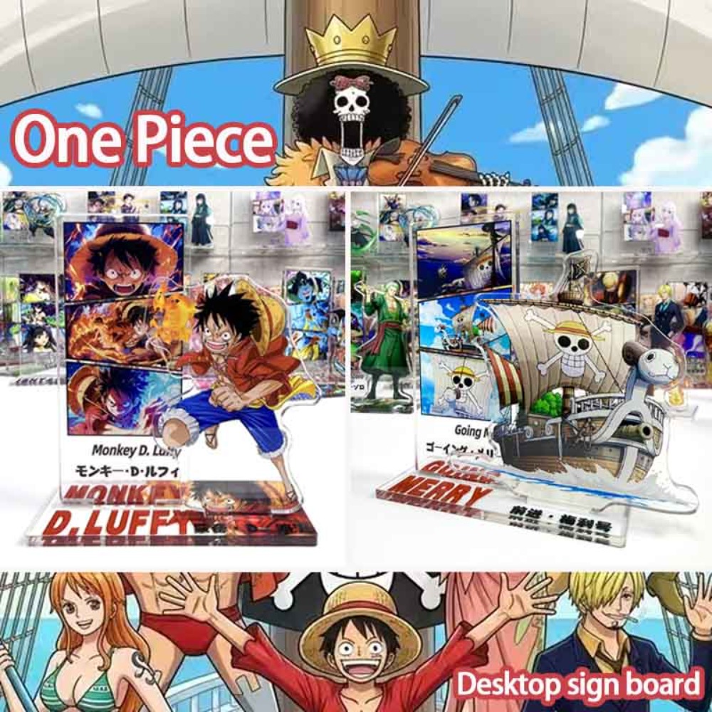 Desk Setup Design - 2026 One Piece Luffy Nami mainan