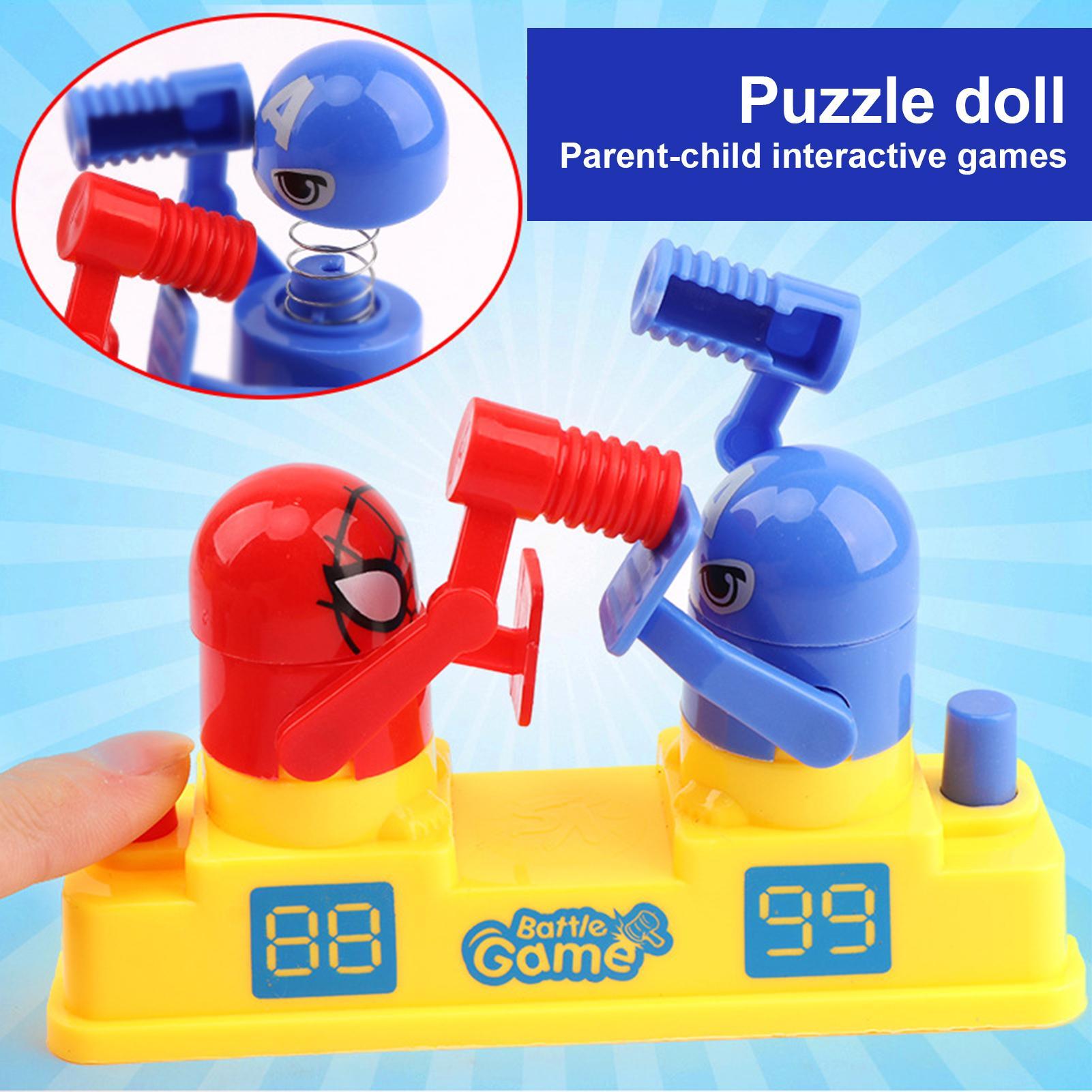 Desk Setup Kids - Permainan Tinju Meja Mainan Robot Mini
