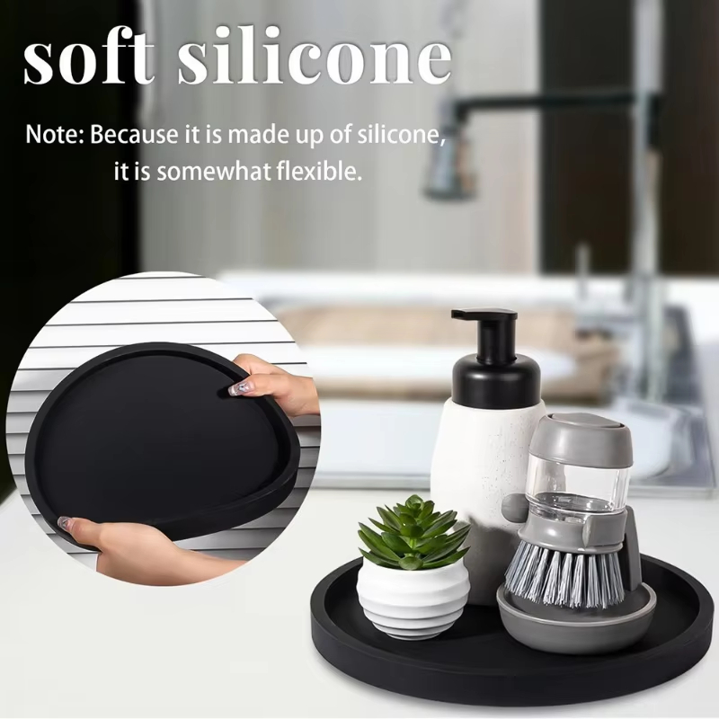 Nampan Silikon Bulat untuk Kam - Desk Setup Plants ulasan dan harga