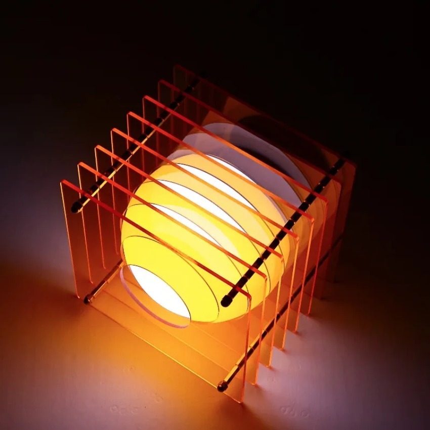 DIY Akrilik Seribu Lapisan Lam - Desk Setup Lamp ulasan dan harga
