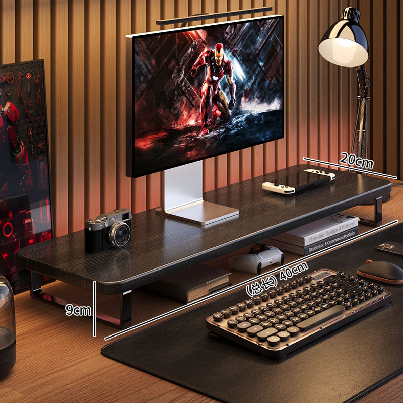 Penyangga Monitor Gaming, Peny - Monitor Riser Wood ulasan dan harga
