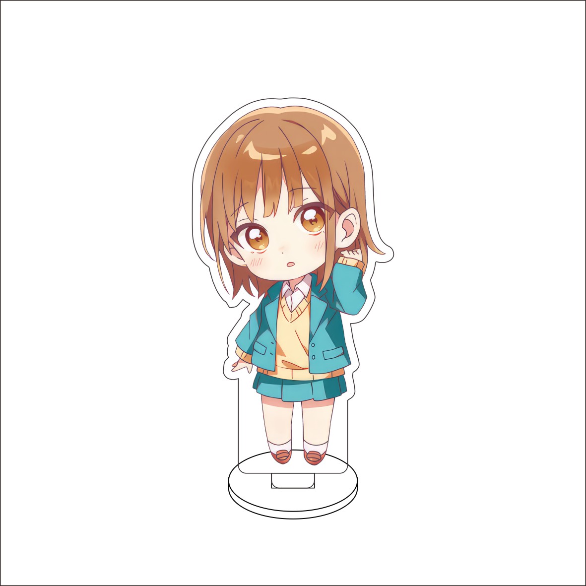 10CM Anime Kotak Biru Gambar B - Desk Setup Blue ulasan dan harga