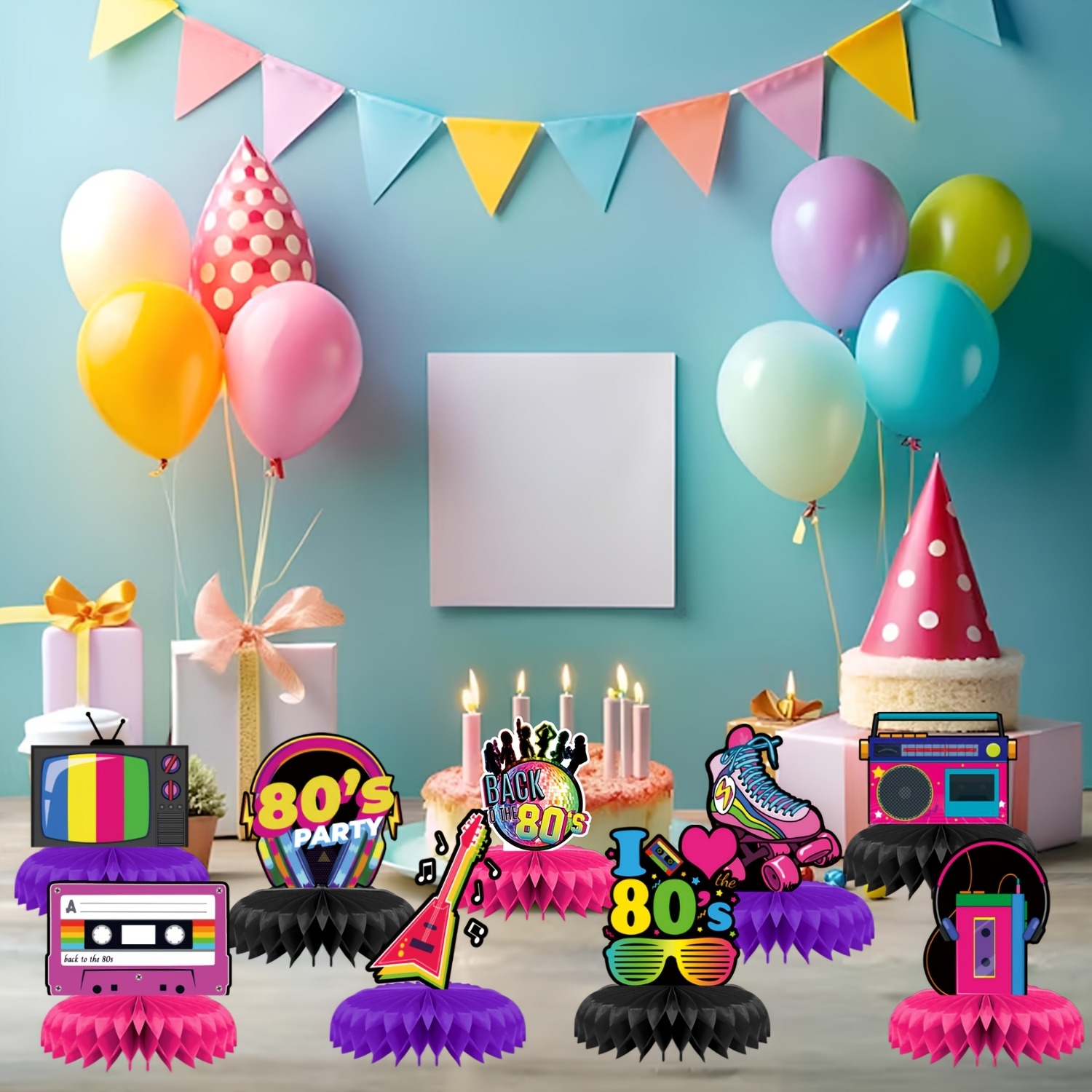 Dekorasi Meja Pesta Retro Bert - Desk Setup Design ulasan dan harga
