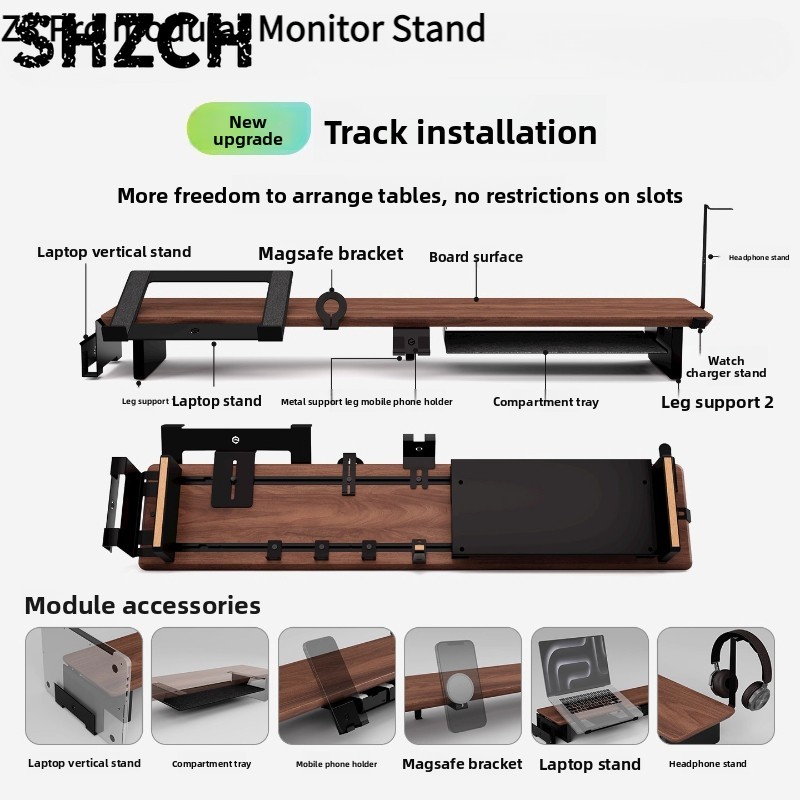 Z3 Pro Modular Monitor Riser S - Monitor Riser Wood ulasan dan harga