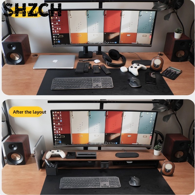 Z3 Pro Modular Monitor Riser S - Monitor Riser Wood ulasan dan harga