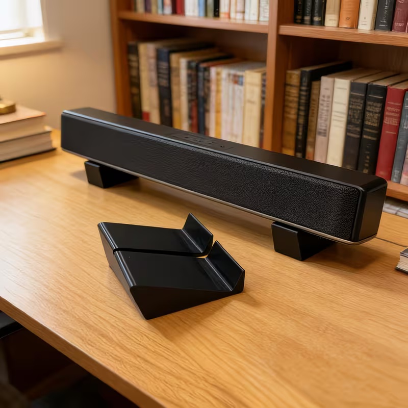 2 Buah Alas Dudukan SoundBar U - Desk Setup Design ulasan dan harga