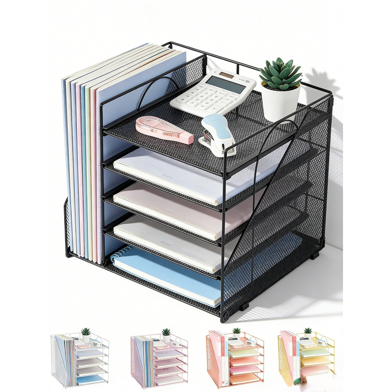 Rak File Kertas 5 Lapis Kotak  - Desk Setup Design ulasan dan harga