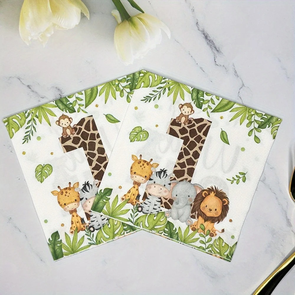 20Pcs/Bag Serbet Kertas Motif  - Desk Setup Kids ulasan dan harga