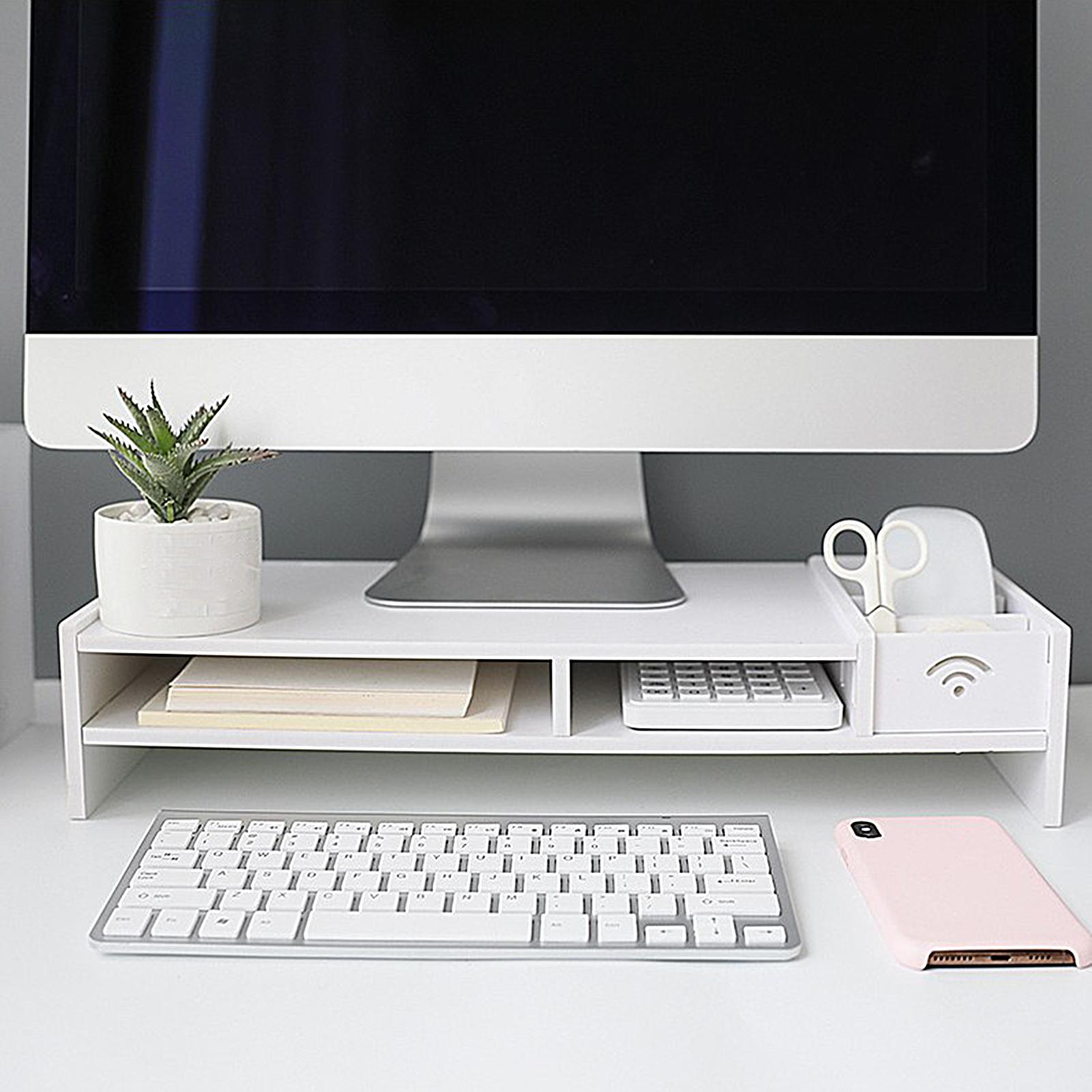 Monitor Riser 3 Tingkat untuk  - Monitor Riser Wood ulasan dan harga