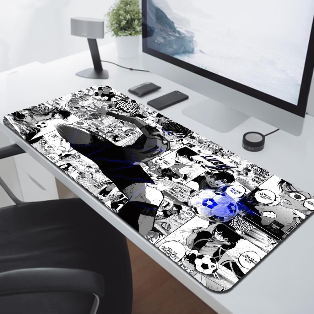 Hitam dan Putih Anime Mouse Pa - Desk Setup Blue ulasan dan harga