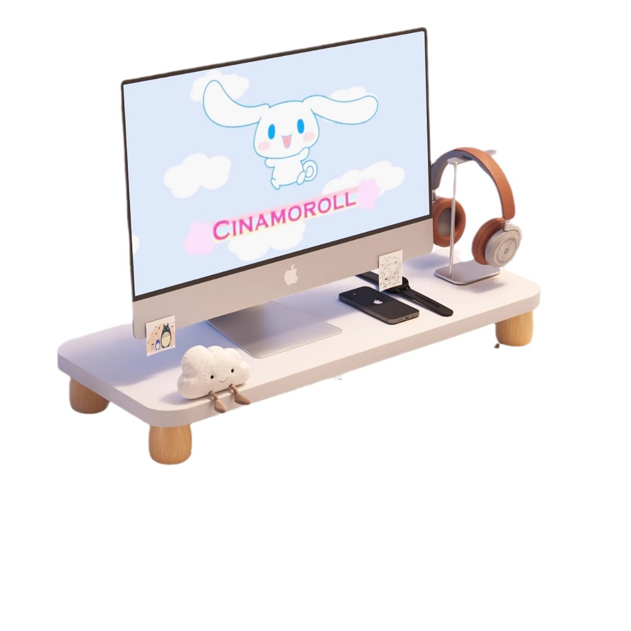 Penyangga Monitor yang Dapat D - Monitor Riser Wood ulasan dan harga