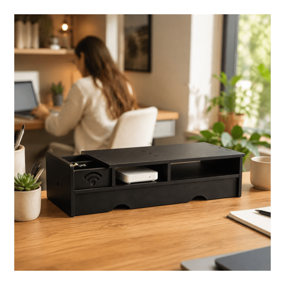 Kotak Penyimpanan Router WiFi  - Desk Setup Bedroom ulasan dan harga