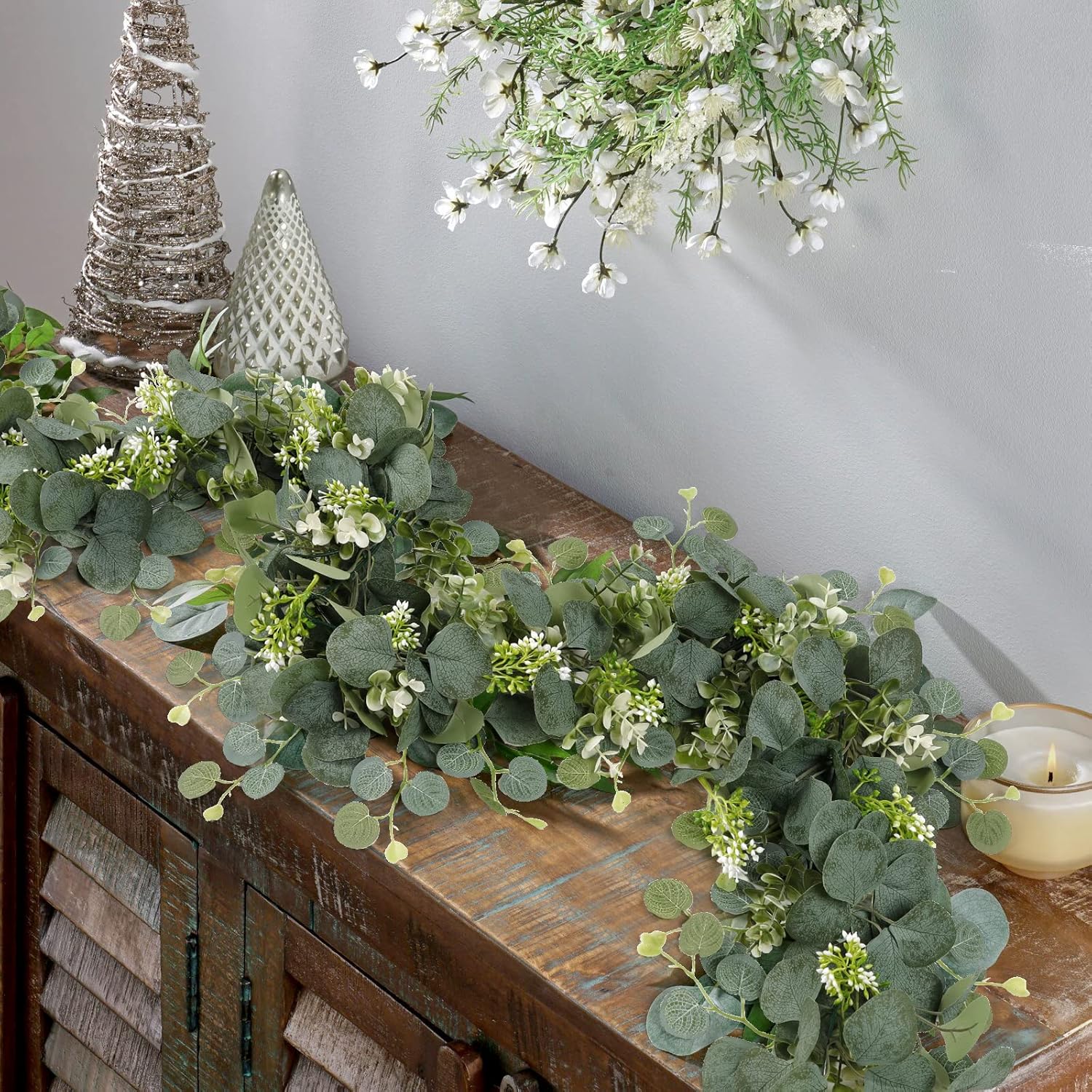 1/3pcs Tanaman Buatan Daun Hij - Desk Setup Plants ulasan dan harga