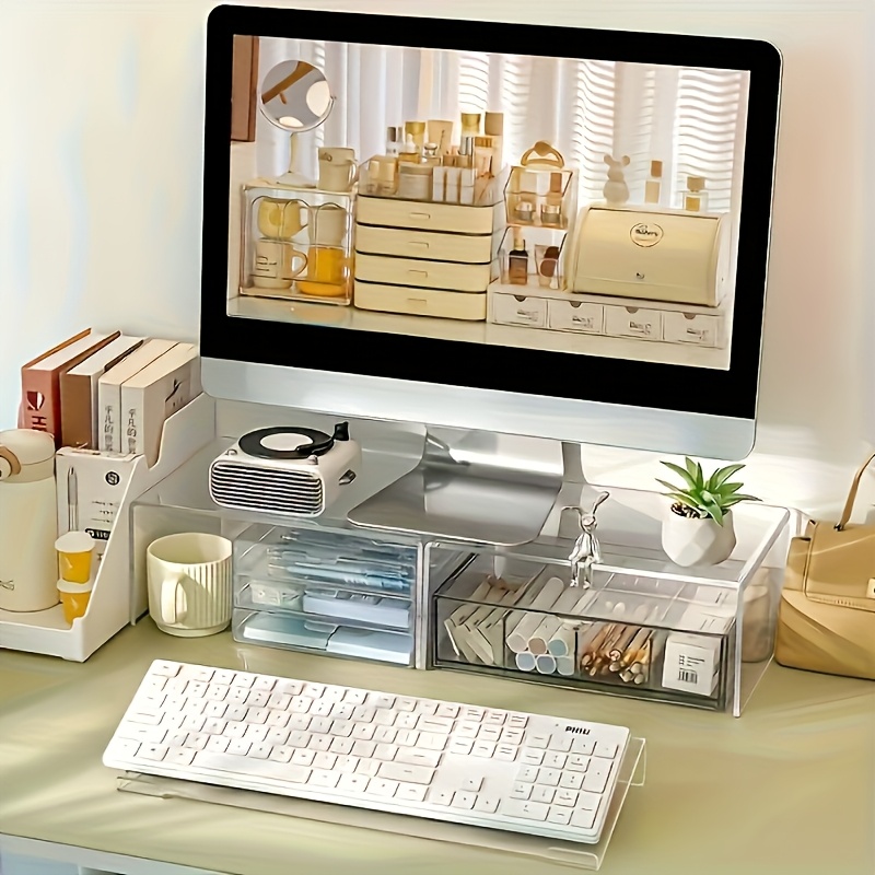 Dudukan keyboard akrilik, peng - Desk Setup Design ulasan dan harga