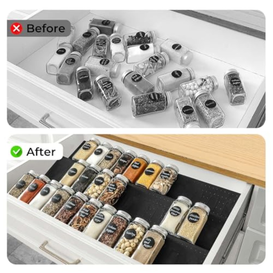 Organizer Laci Bumbu yang Dapa - Drawer Organizer Bamboo ulasan dan harga