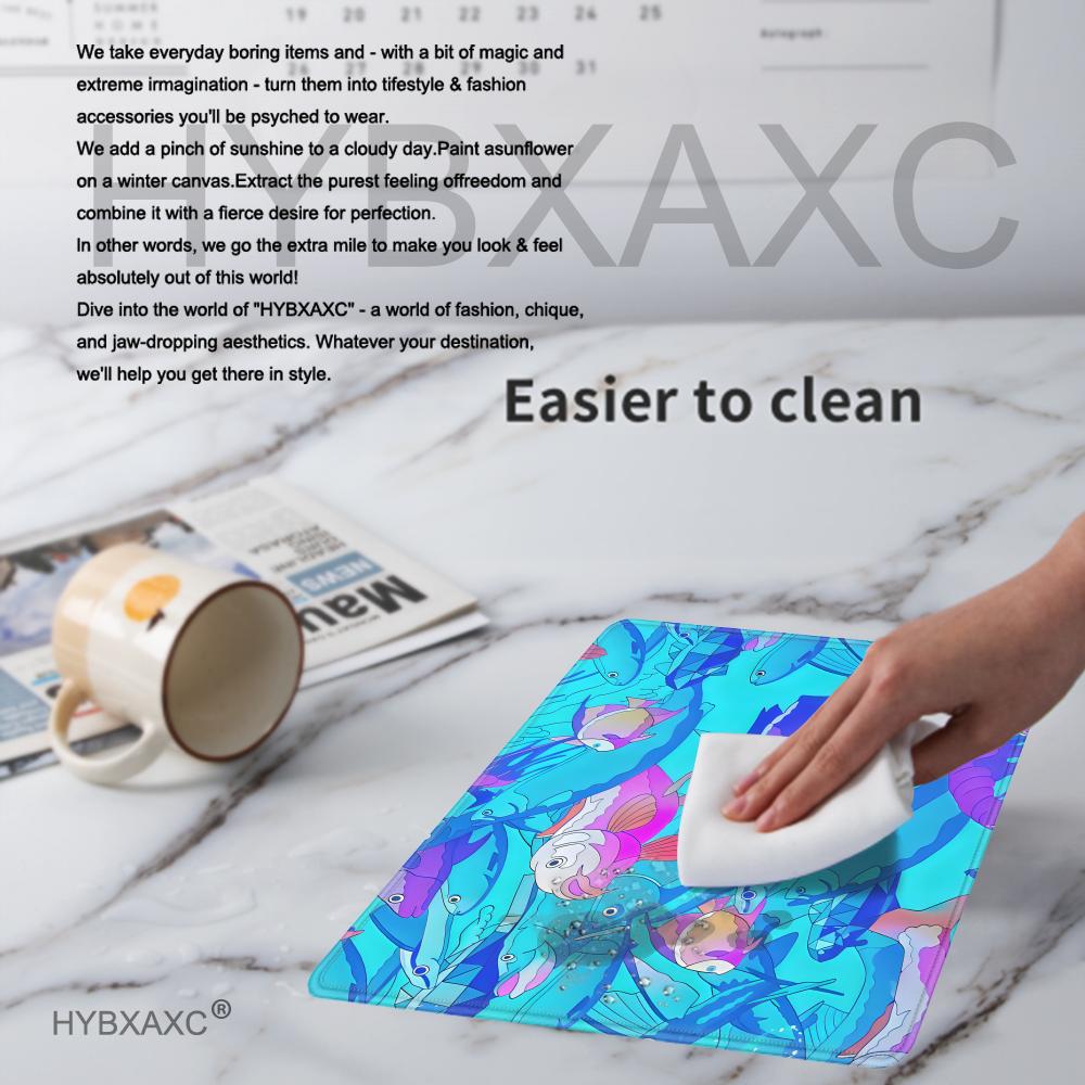 Alas Mouse HYBXAXC Motif Ikan  - Desk Setup Blue ulasan dan harga