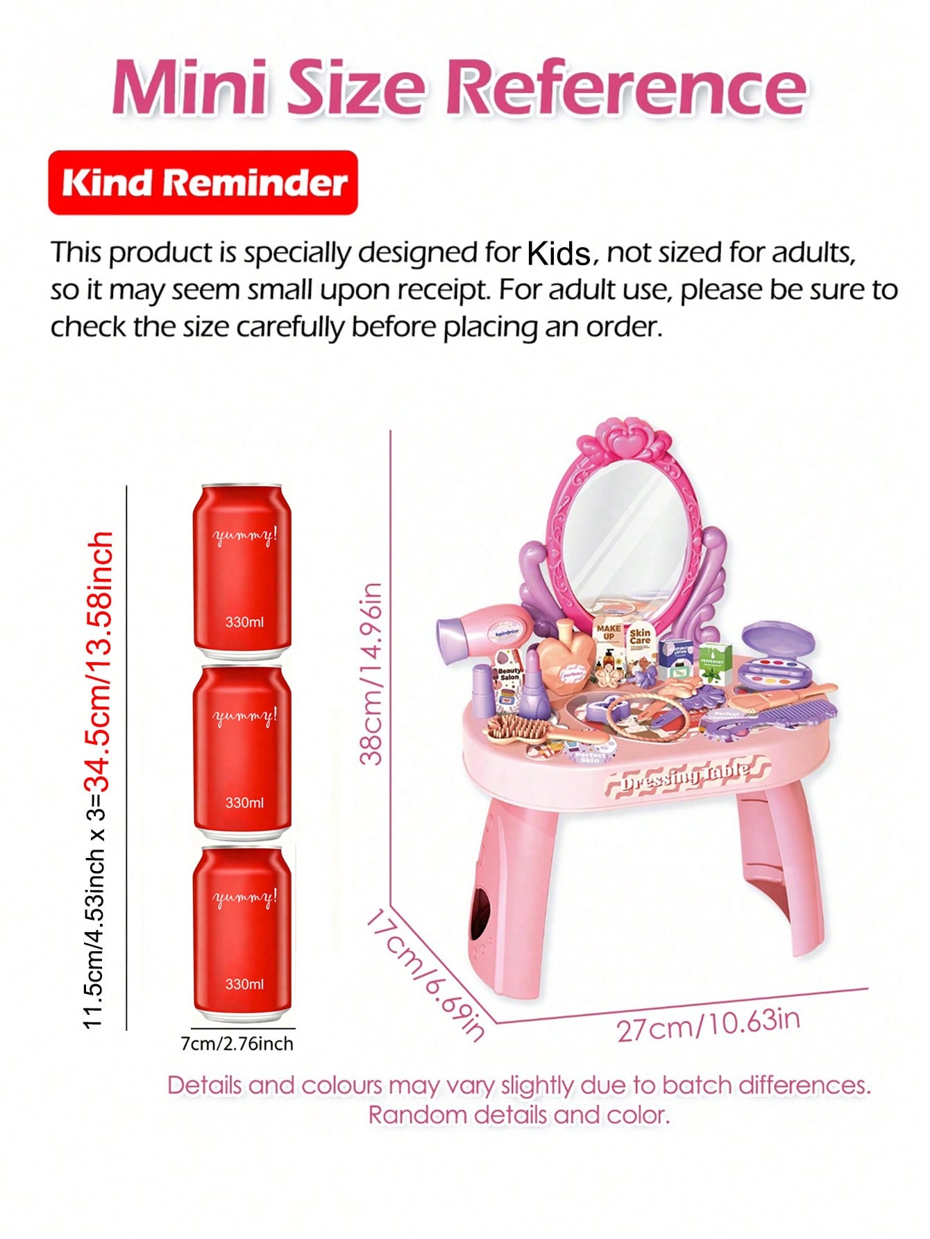Set Mainan Meja Rias Putri Ana - Desk Setup Kids ulasan dan harga