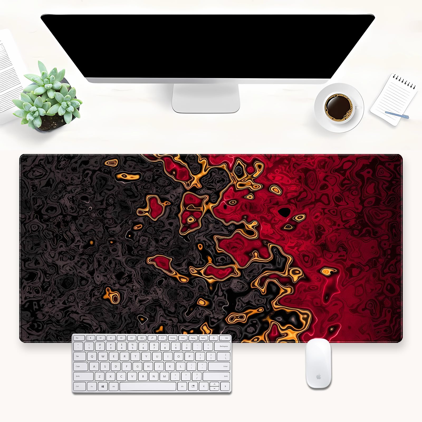 Alas Mouse Gaming Merah Hitam  - Rubber Mat Desk ulasan dan harga