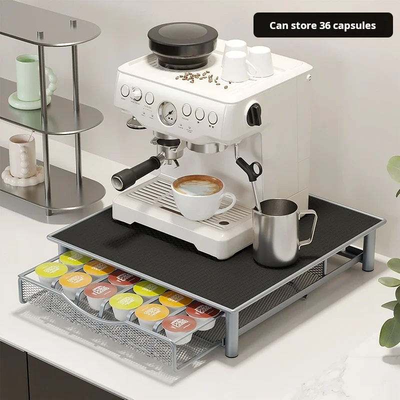 Rak Penyimpanan Kopi Model Lac - Drawer Organizer Bamboo ulasan dan harga