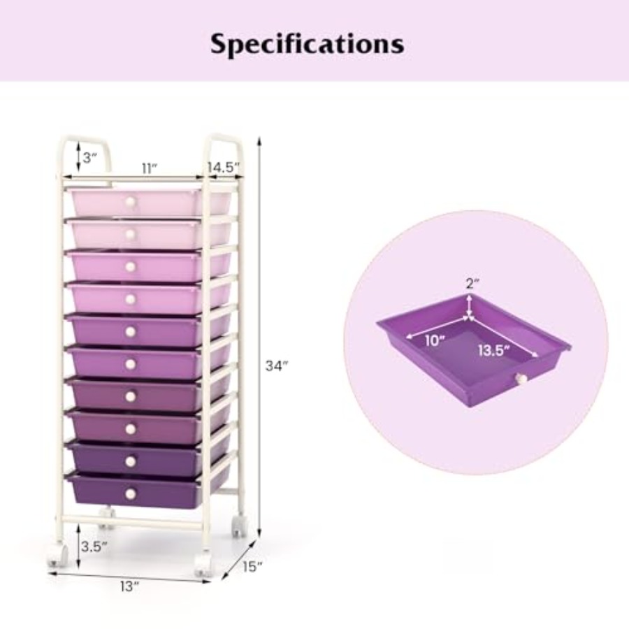 Troli Penyimpanan, Troli Serba - Drawer Organizer Bamboo ulasan dan harga