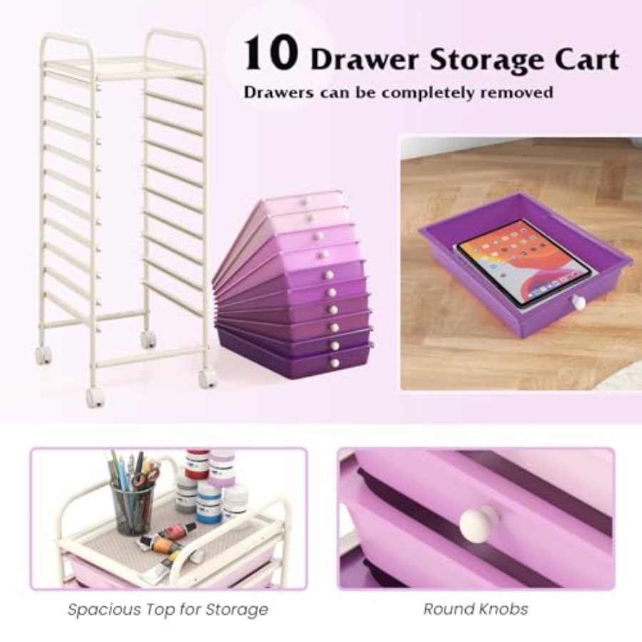 Troli Penyimpanan, Troli Serba - Drawer Organizer Bamboo ulasan dan harga