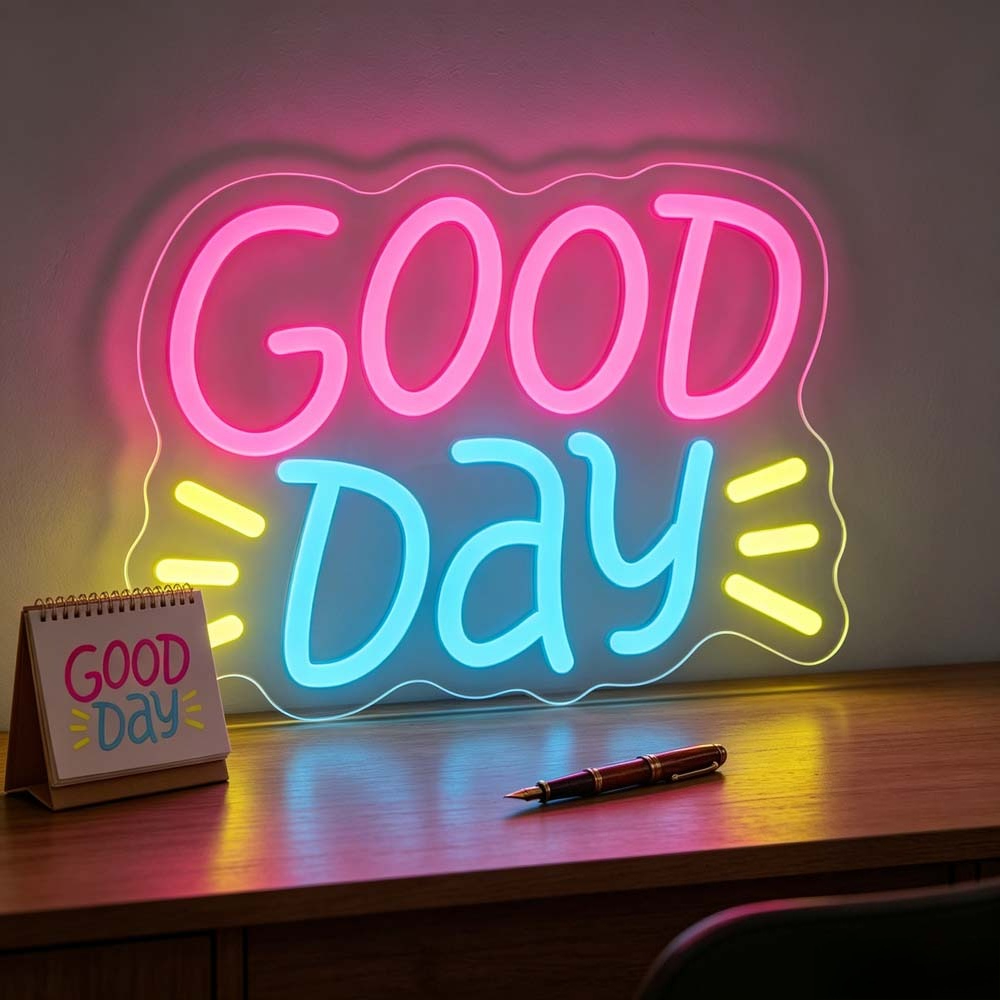 Lampu Neon LED Good Day Warna- - Desk Setup Bedroom ulasan dan harga