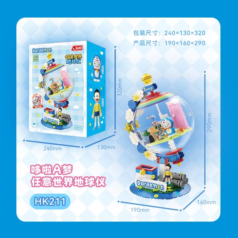 JAKI Doraemon Licensed Globe B - Desk Setup Lamp ulasan dan harga