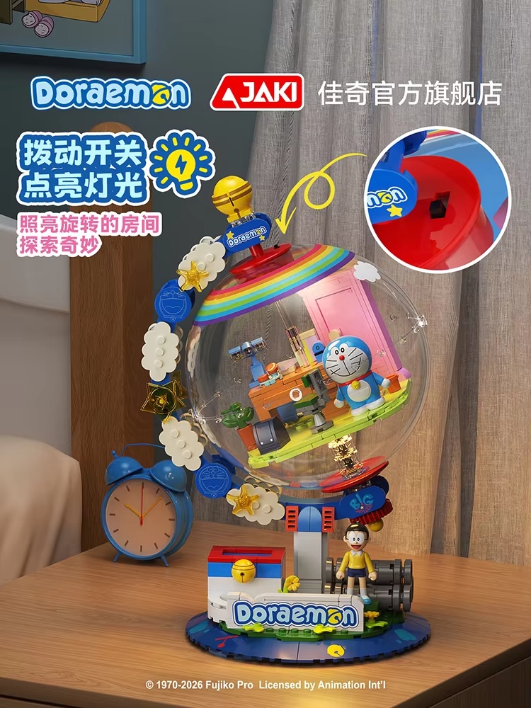 JAKI Doraemon Licensed Globe B - Desk Setup Lamp ulasan dan harga